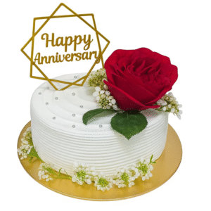 Pineapple Anniversary Rose Cake