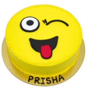 Pineapple Winking smile cake