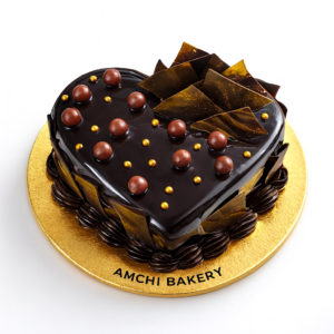 Chocolate Truffle Heart Cake