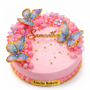 Butterfly Strawbbery Cake