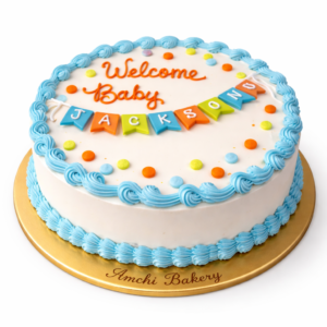Welcome Baby Cake Blueberry