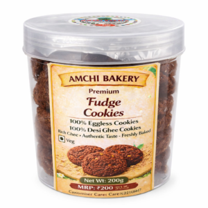 Fudge Cookies (100% Desi ghee Eggless)