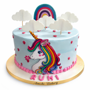 Unicorn Strawberry Cake